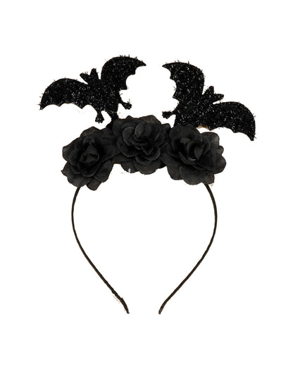 Bat & Flower Decor Headband