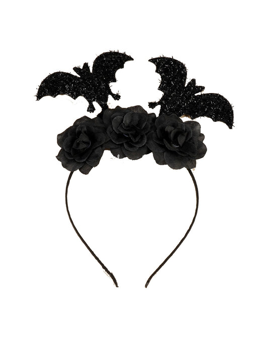 Bat & Flower Decor Headband