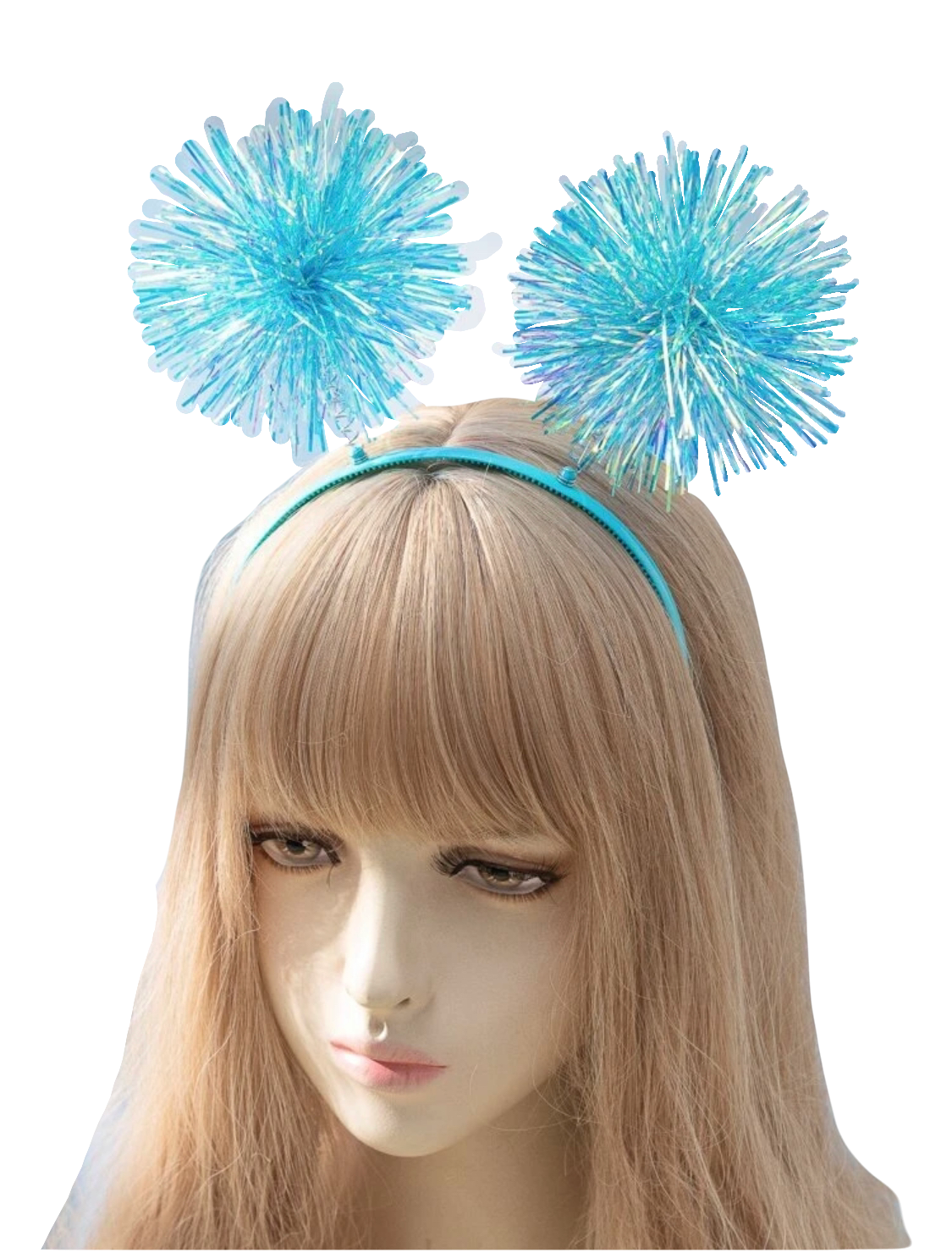 Foil Pom Pom Headband