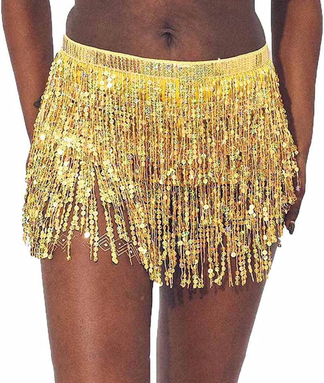 Sequin Fringe Skirt