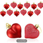 12 piece Heart Ornaments
