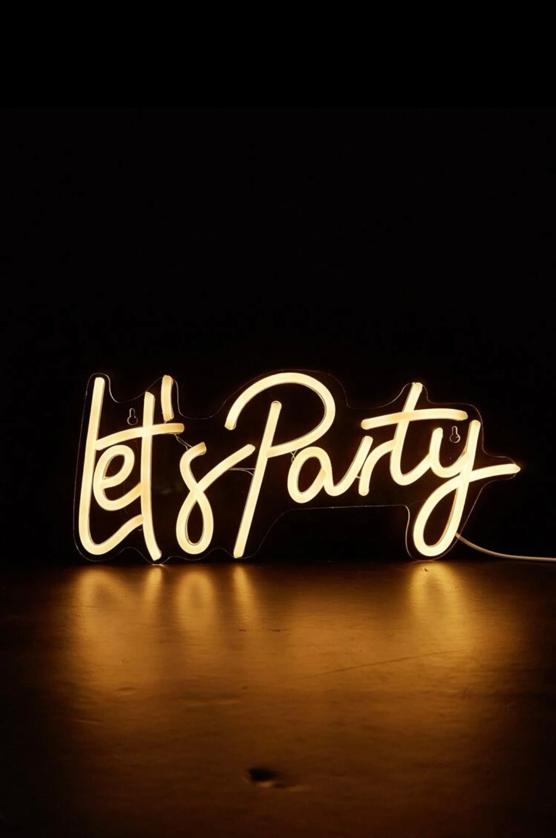 Let’s Party Neon Sign
