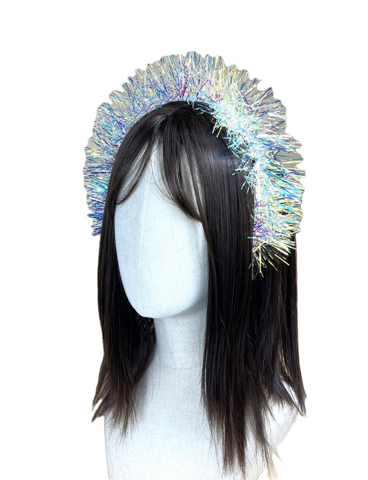 Iridescent Tinsel Headband