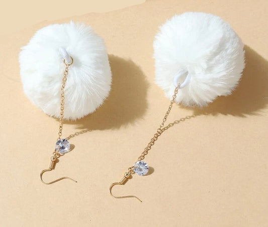 Pom Pom Earrings